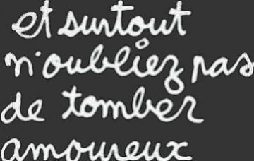 j'ai oublié